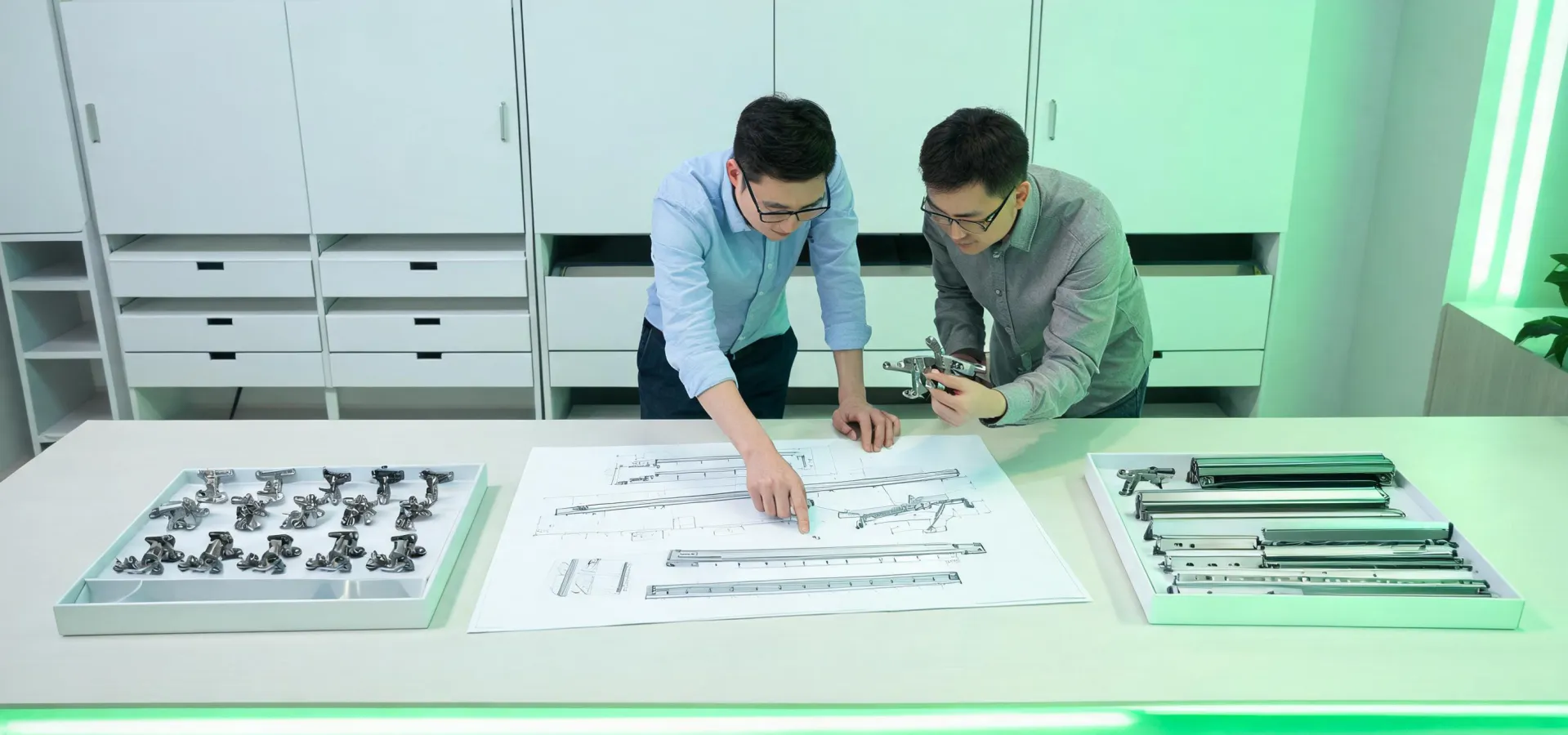 Cabinet hardware planning office