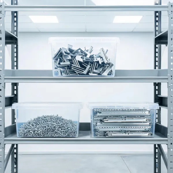 Hardware replenishment bins