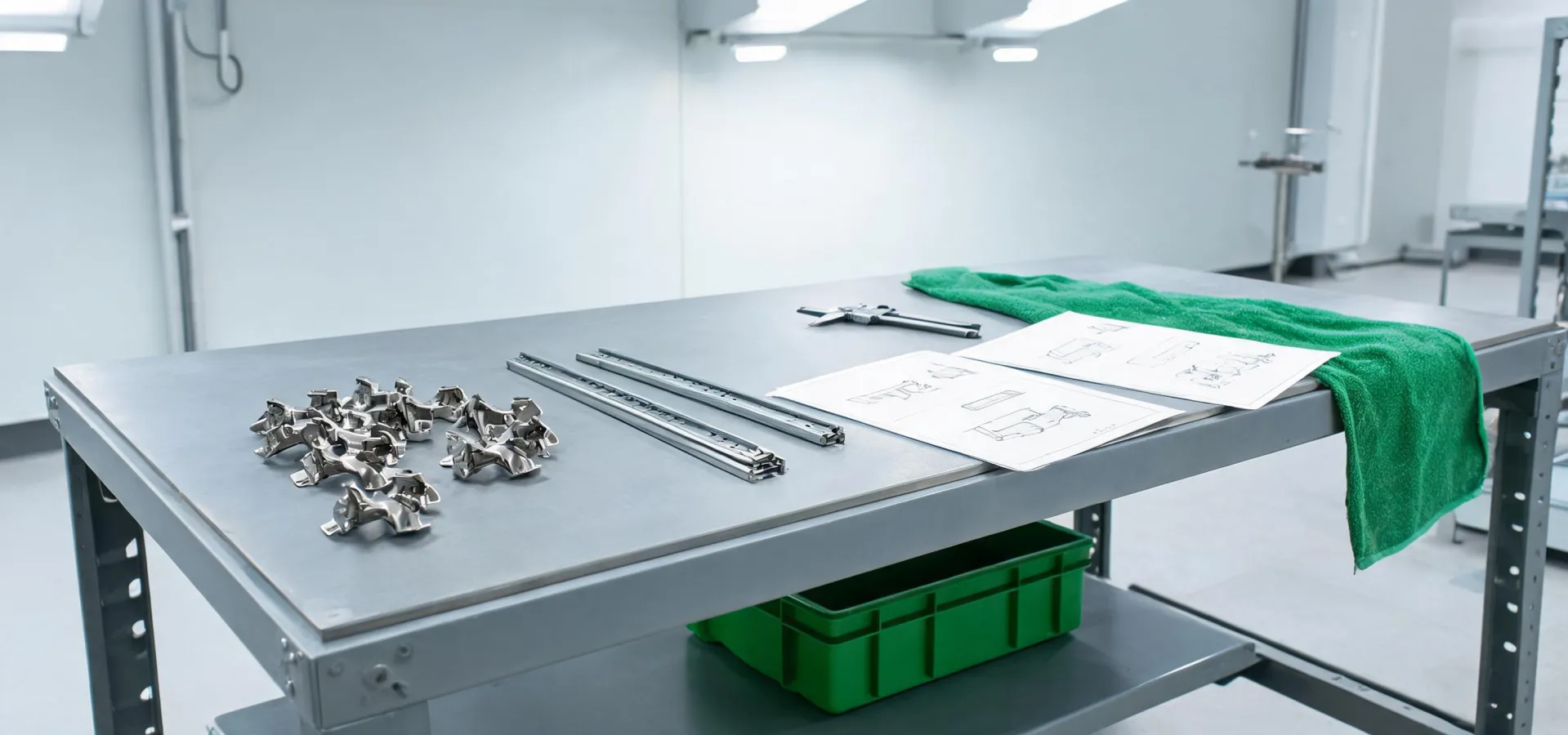 Cabinet hardware service bench